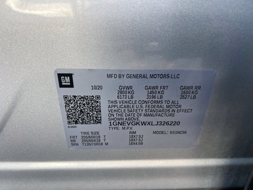 Used 2020 Chevrolet Traverse LT w/ Driver Confidence II Package AWD/4WD image 33