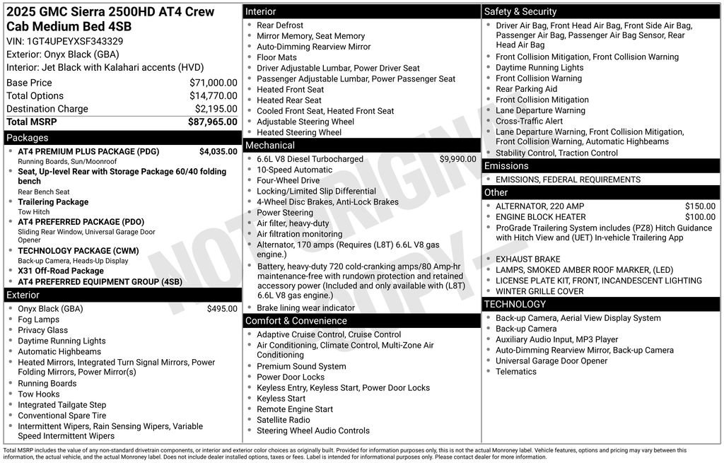 Certified 2025 GMC Sierra 2500 AT4 w/ AT4 Premium Plus Package image 37