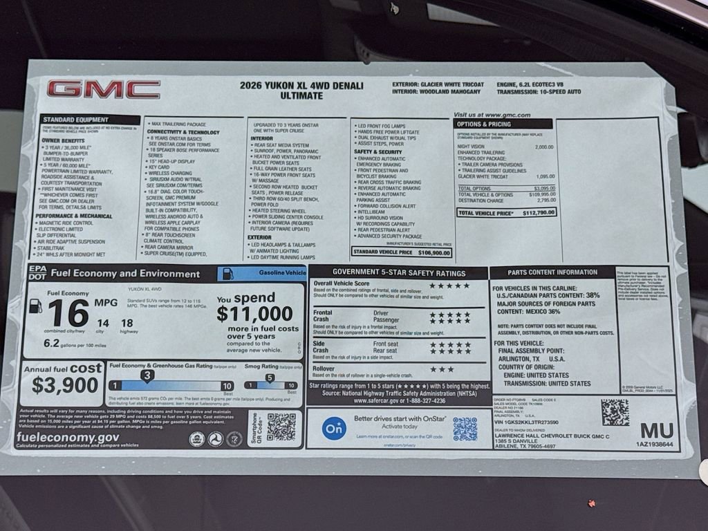 New 2026 GMC Yukon XL Denali Ultimate image 20