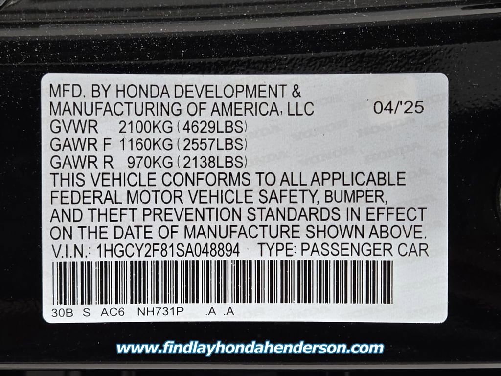 Certified 2025 Honda Accord Touring image 14