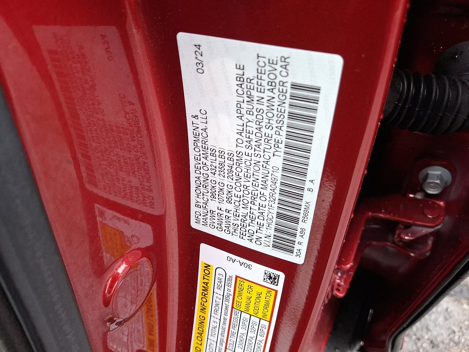 Used 2024 Honda Accord EX image 27