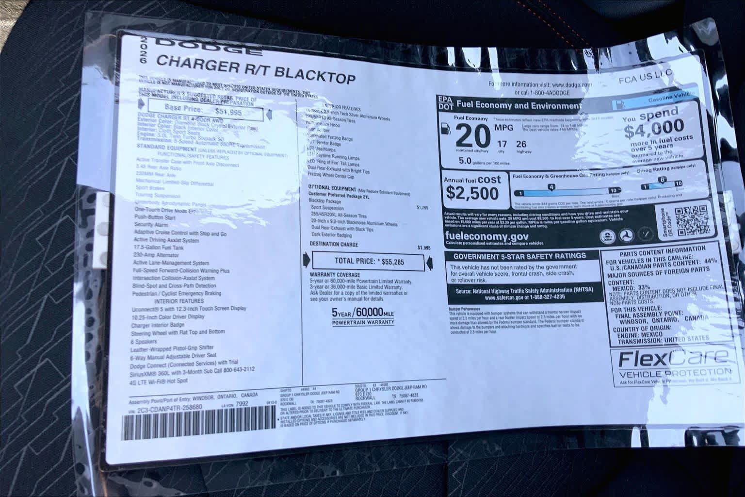 New 2026 Dodge Charger R/T w/ Blacktop Package AWD/4WD image 19
