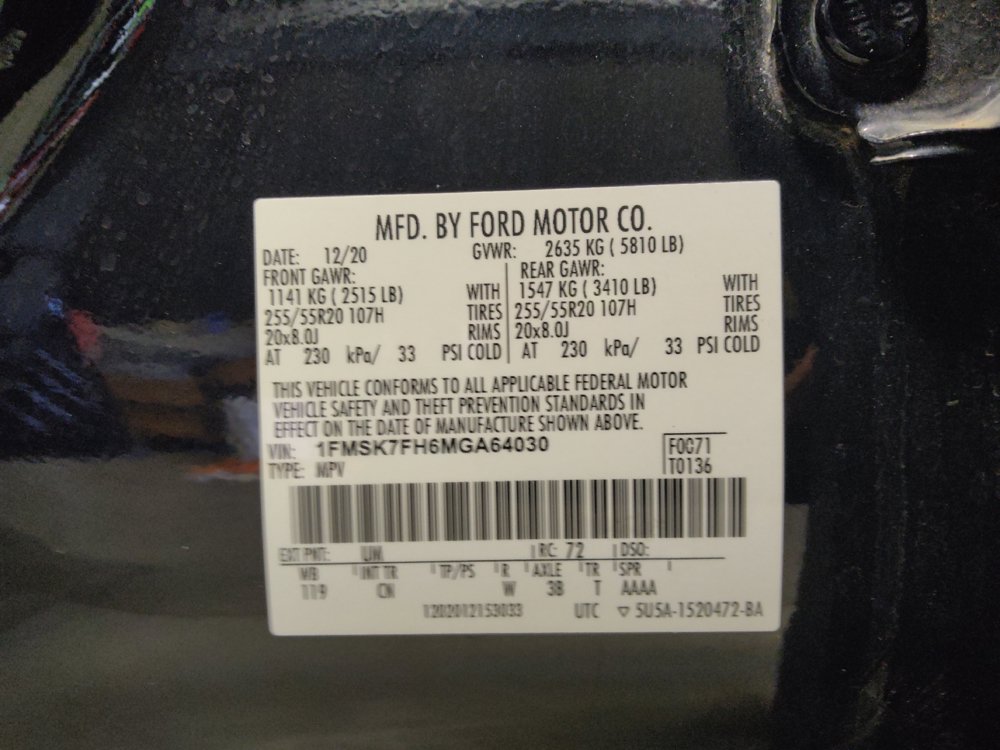 Used 2021 Ford Explorer Limited w/ Equipment Group 301A RWD image 33