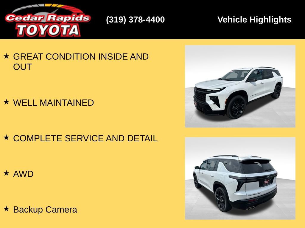 Used 2024 Chevrolet Traverse RS image 7