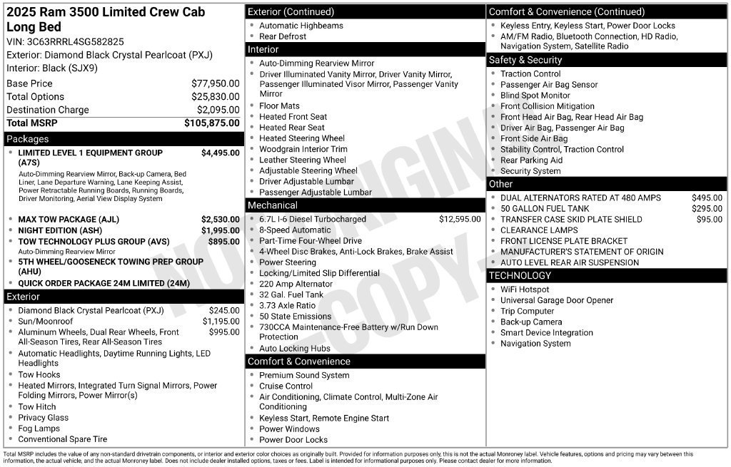 Used 2025 RAM 3500 Limited AWD/4WD image 31
