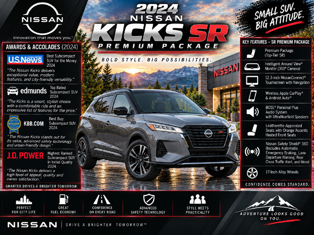 Used 2024 Nissan Kicks SR w/ SR Premium Package FWD image 2