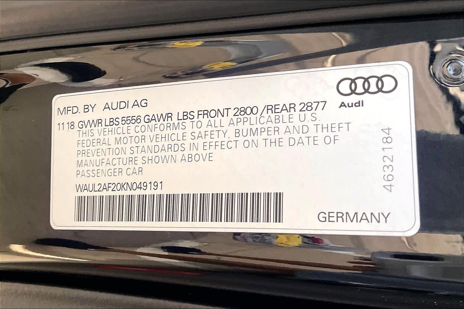 Used 2019 Audi A6 3.0T Premium Plus w/ Premium Plus Package AWD/4WD image 35