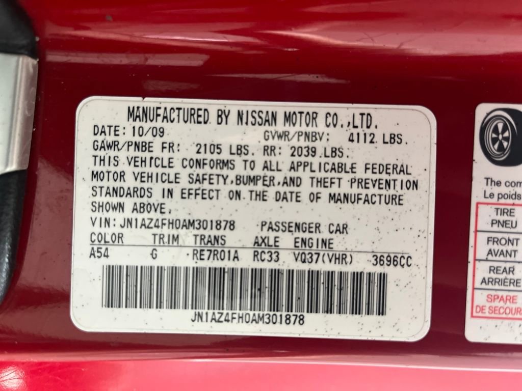 Used 2010 Nissan 370Z Touring w/ Sport Pkg image 69