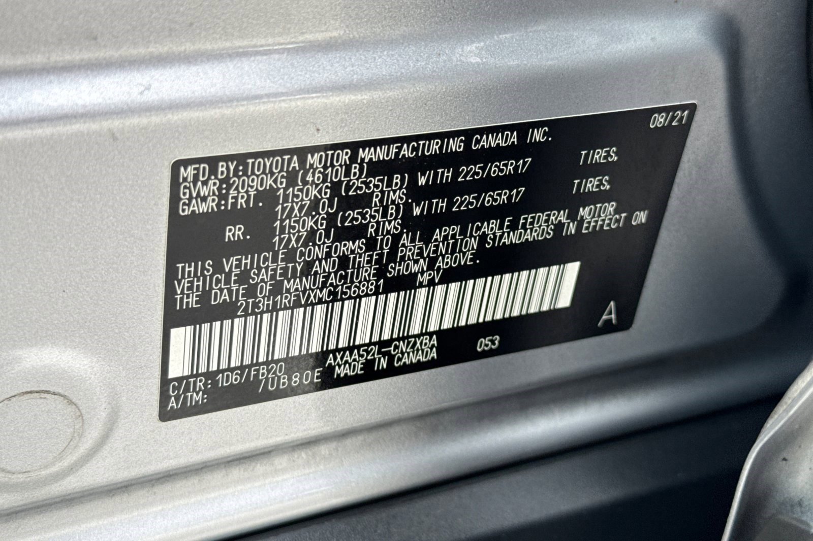 Certified 2021 Toyota RAV4 LE w/ Carpet Mat Package (TMS) FWD image 24