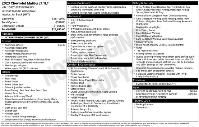 Used 2023 Chevrolet Malibu LT image 28