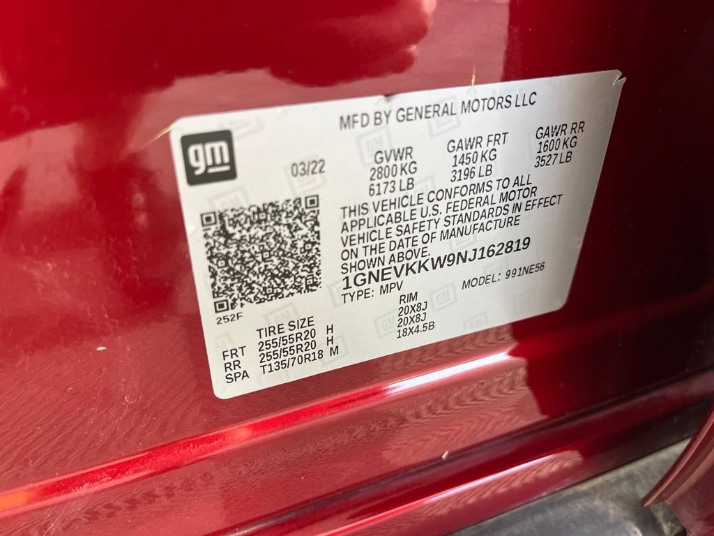 Certified 2022 Chevrolet Traverse Premier AWD/4WD image 43