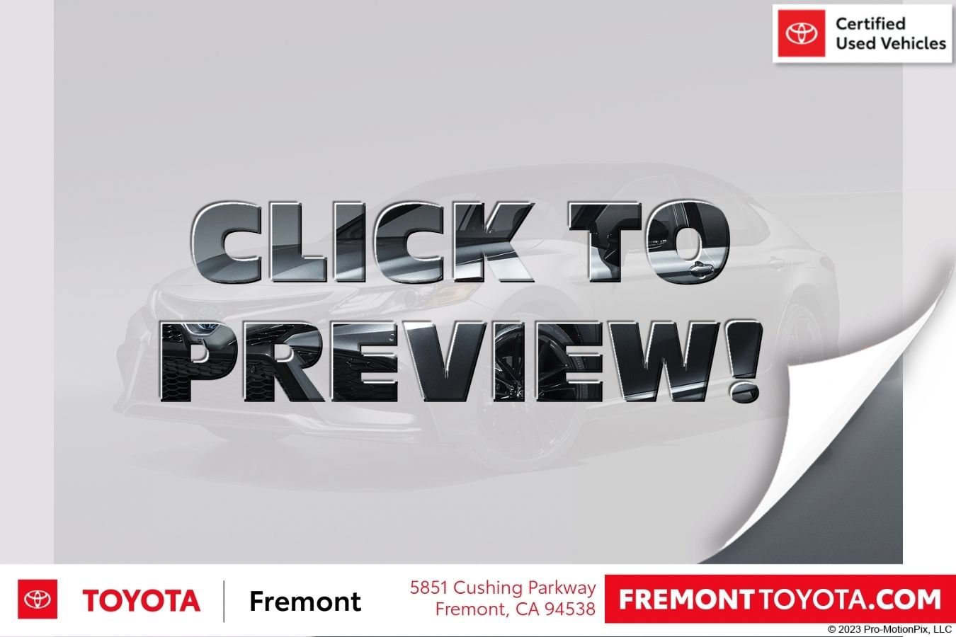 Certified 2023 Toyota Camry SE FWD image 1