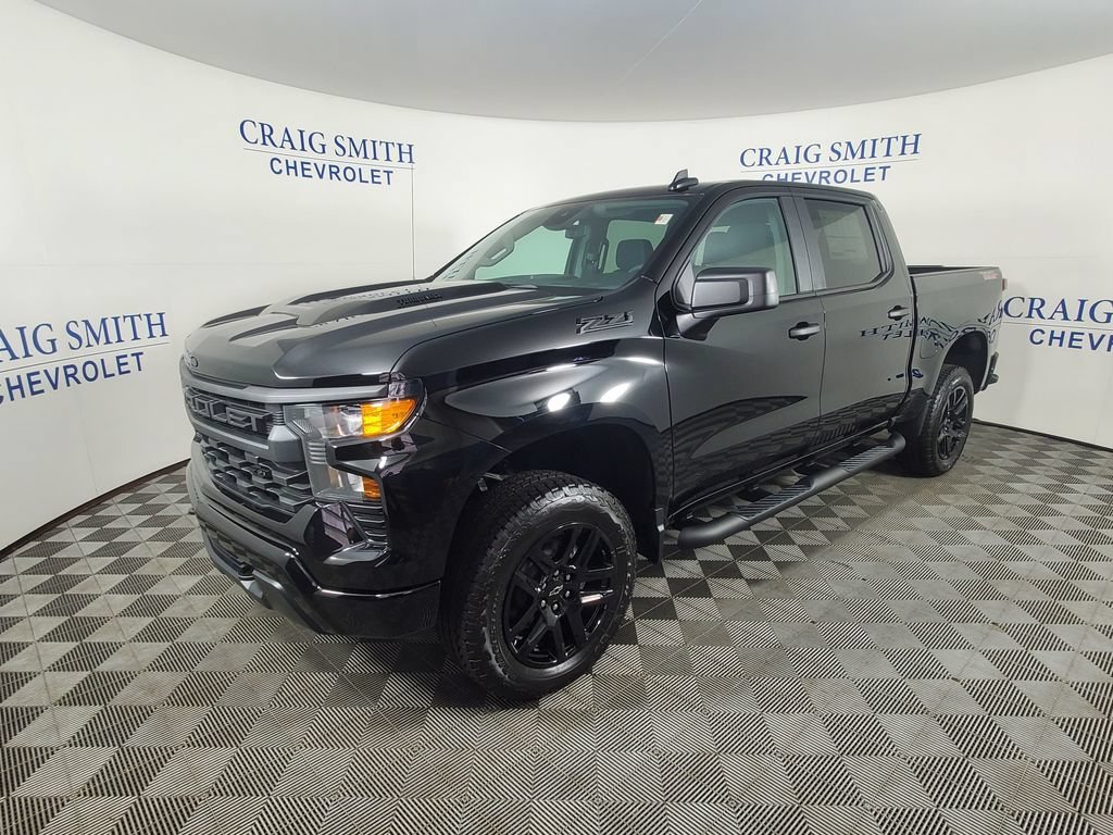New 2026 Chevrolet Silverado 1500 Custom Trail Boss w/ Turbomax Blackout Package AWD/4WD image 1