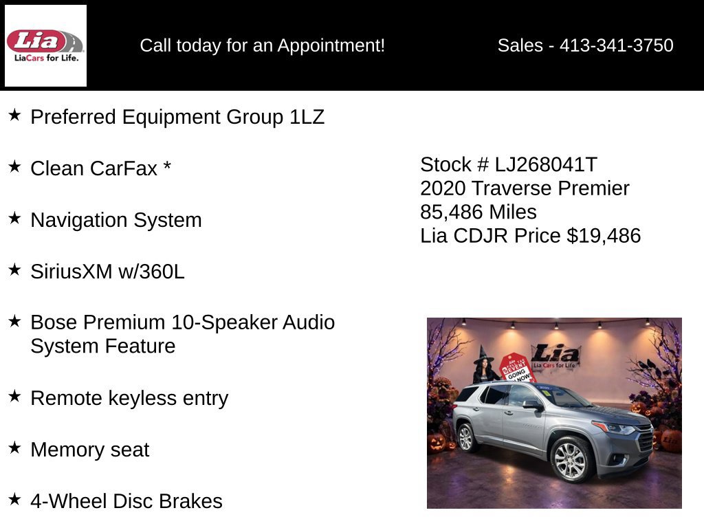 Used 2020 Chevrolet Traverse Premier AWD/4WD image 6