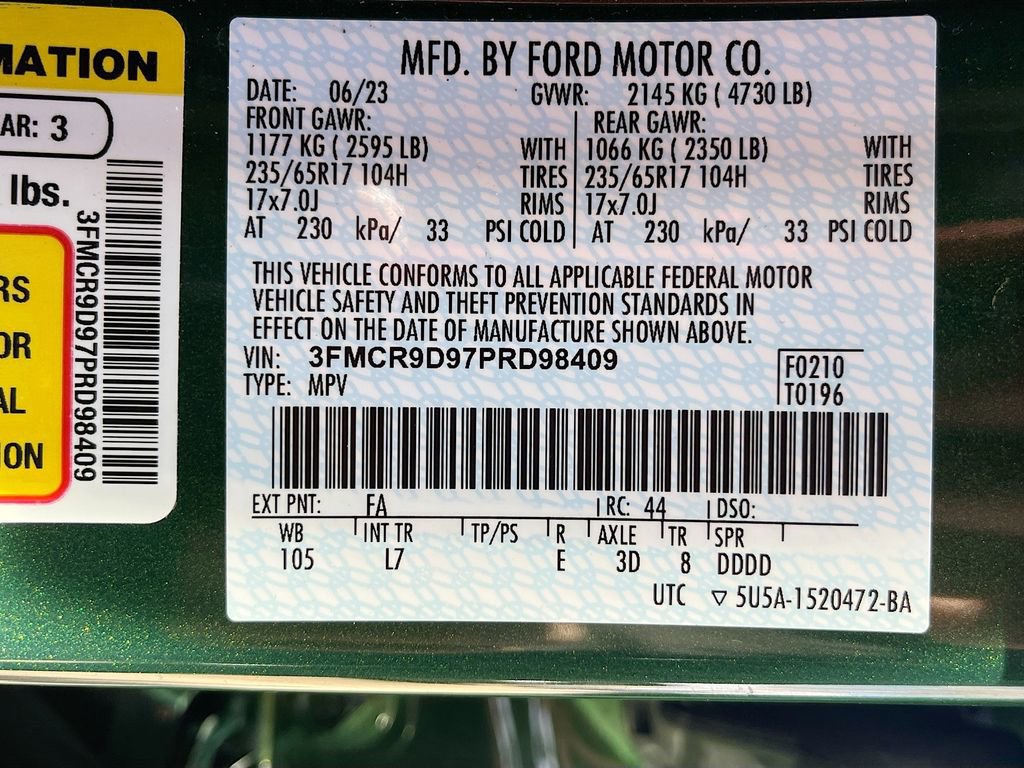 Used 2023 Ford Bronco Sport Badlands image 30