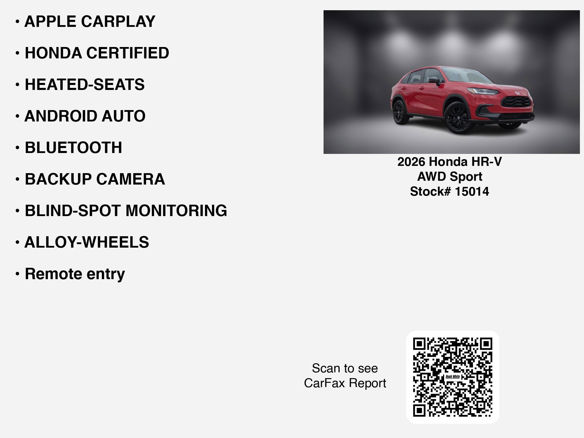 Used 2026 Honda HR-V Sport image 7