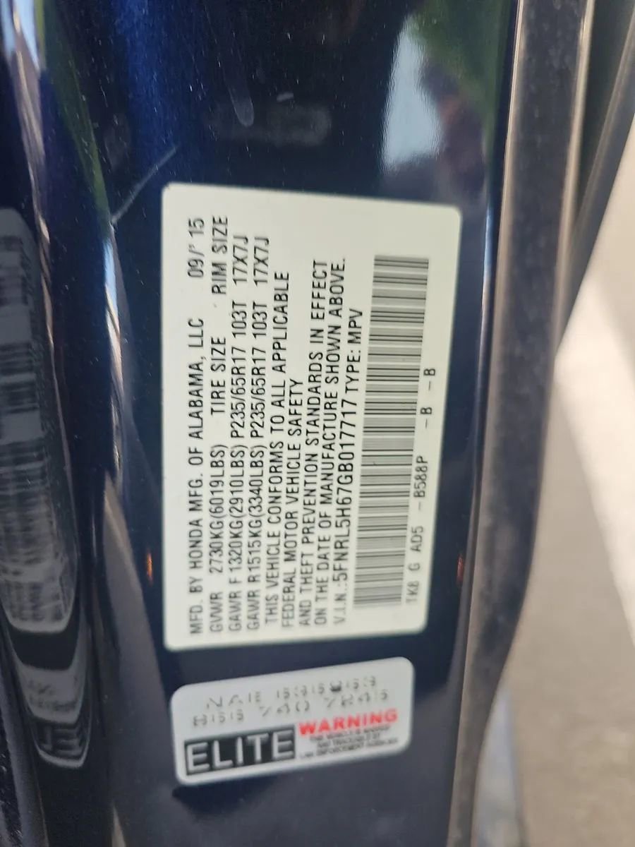 Used 2016 Honda Odyssey EX-L image 16