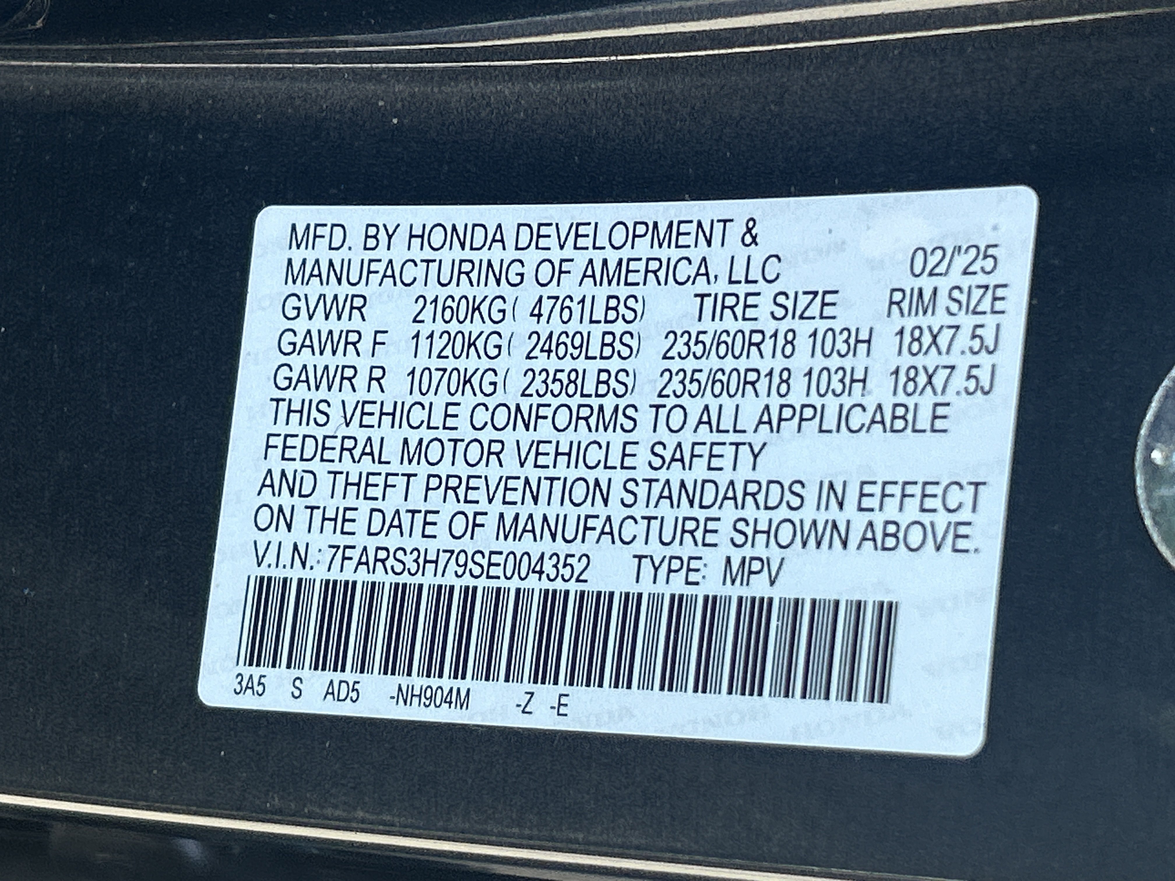 Certified 2025 Honda CR-V EX-L image 36