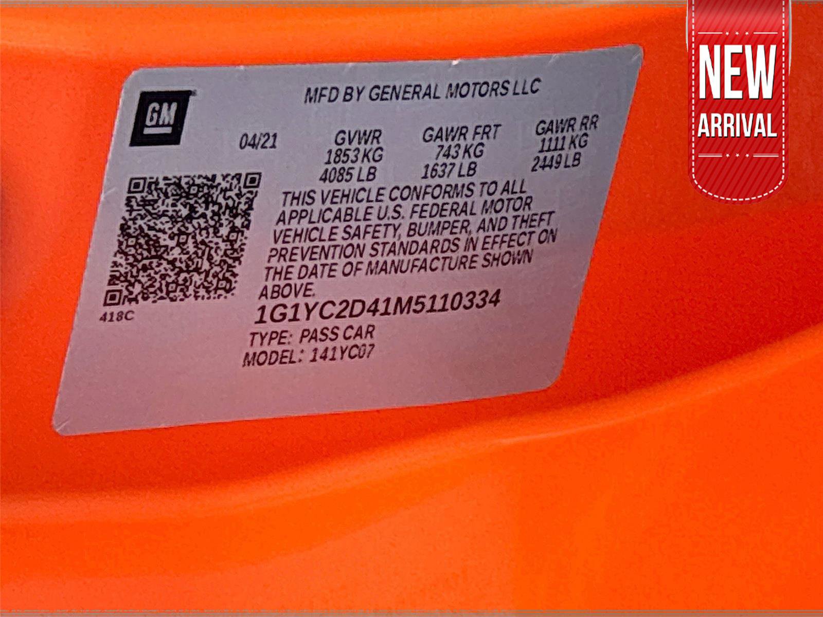 Used 2021 Chevrolet Corvette Stingray Premium Cpe w/ Z51 Performance Package image 35