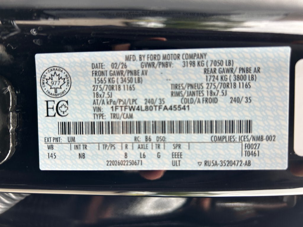 Used 2026 Ford F150 Tremor w/ Equipment Group 402B MID AWD/4WD image 37