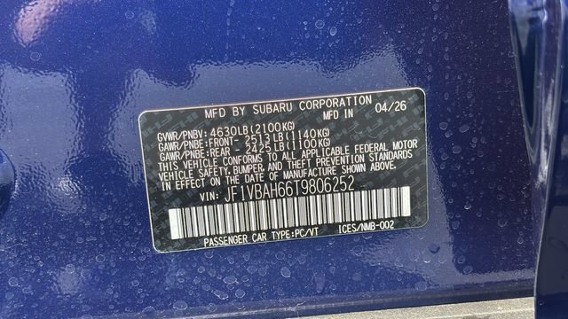 New 2026 Subaru WRX AWD/4WD image 26