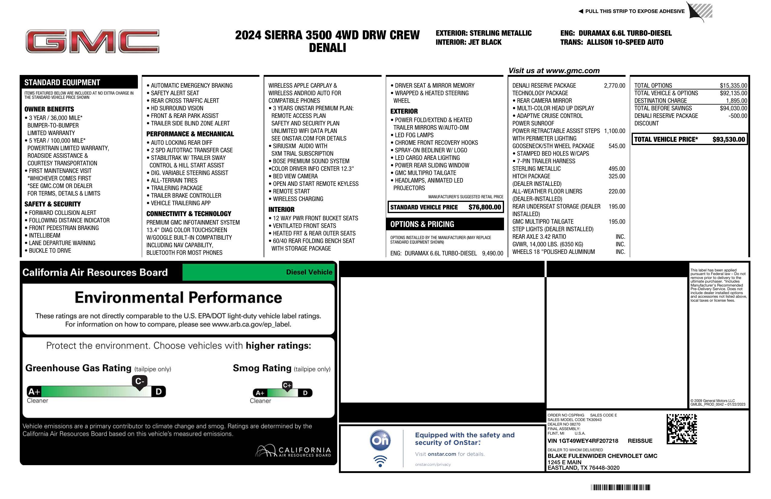 Used 2024 GMC Sierra 3500 Denali w/ Denali Reserve Package image 3