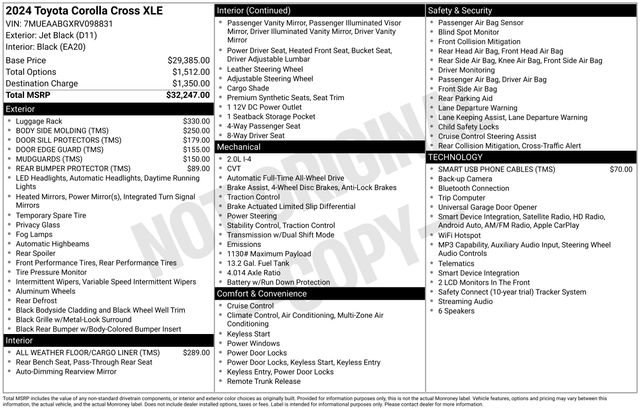 Used 2024 Toyota Corolla Cross XLE AWD/4WD image 7