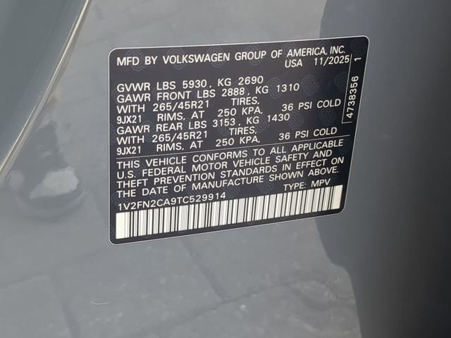 New 2026 Volkswagen Atlas SEL Premium R-Line image 36