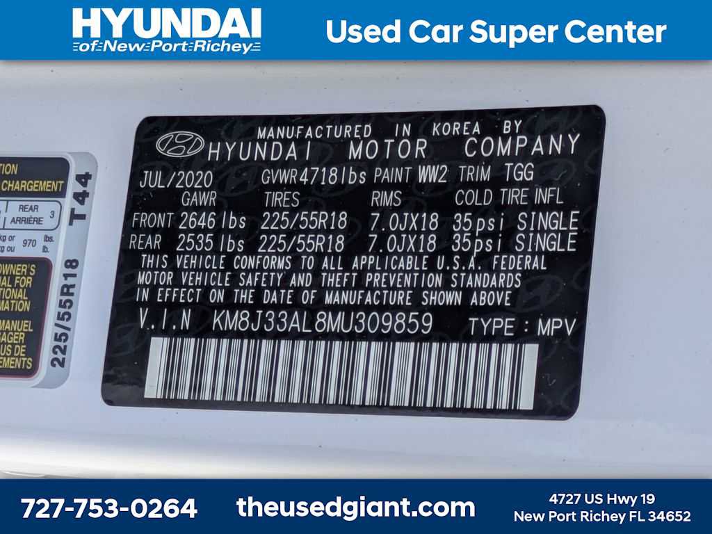 Certified 2021 Hyundai Tucson SEL w/ Cargo Package FWD image 36