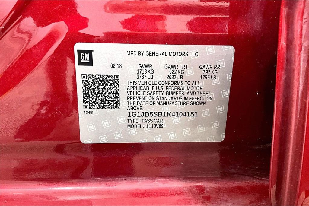 Used 2019 Chevrolet Sonic LT FWD image 31
