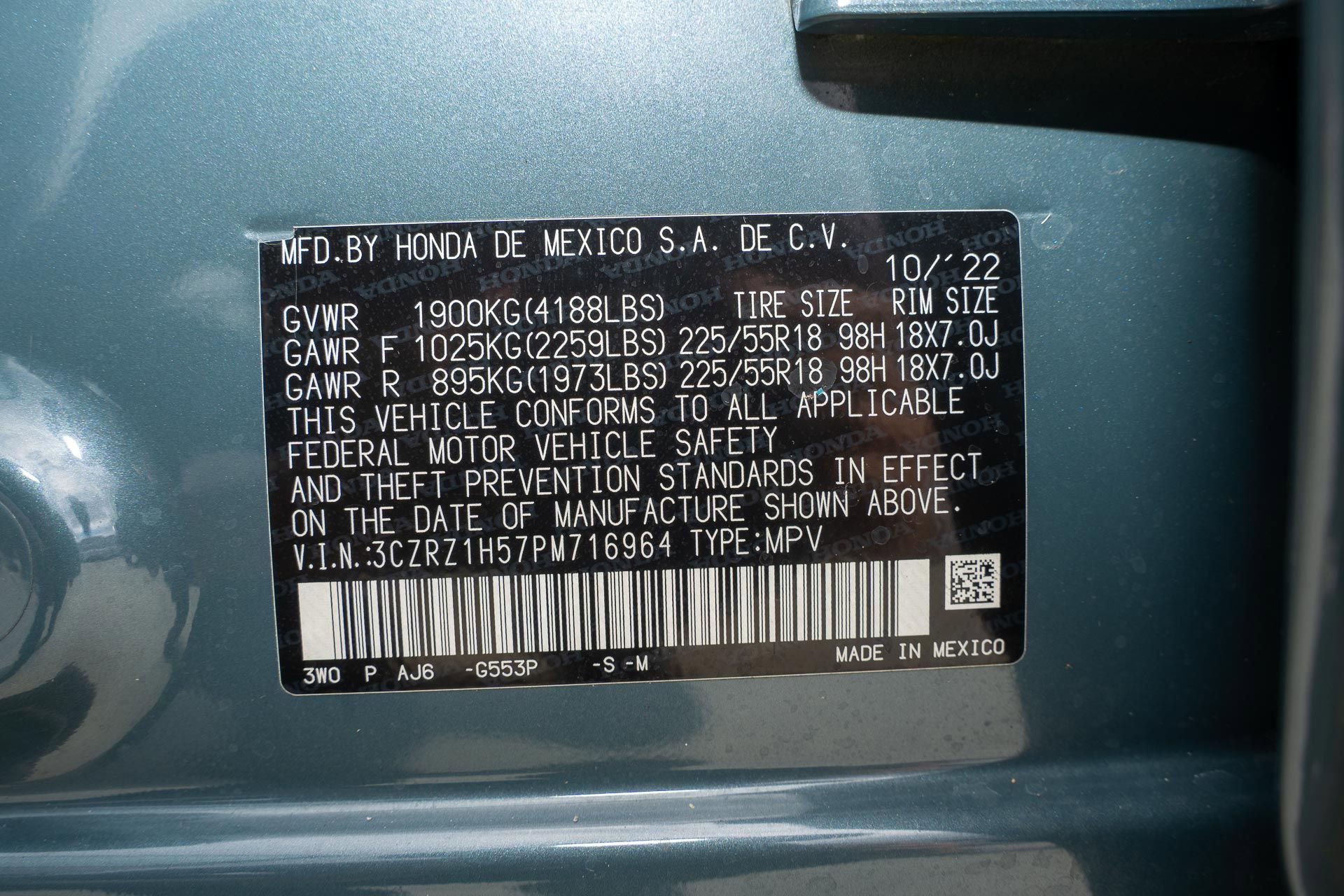 Certified 2023 Honda HR-V Sport image 36