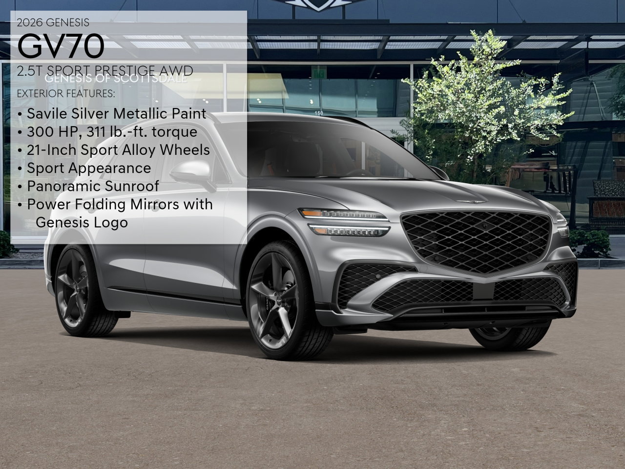 New 2026 Genesis GV70 2.5T Sport Prestige w/ G1 Accessory Package AWD/4WD image 3