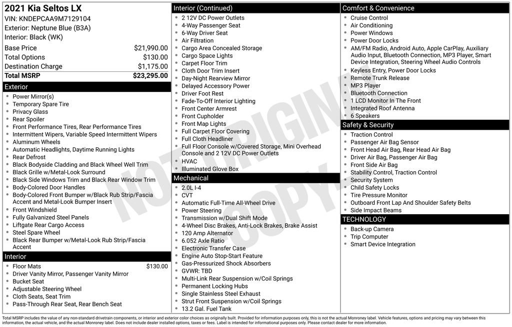 Used 2021 Kia Seltos LX image 40