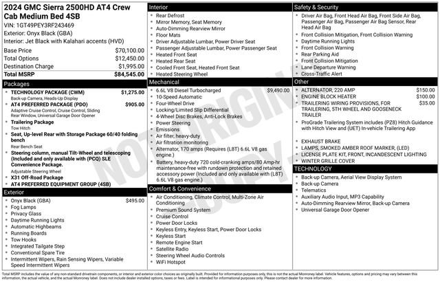 Used 2024 GMC Sierra 2500 AT4 w/ Technology Package image 34