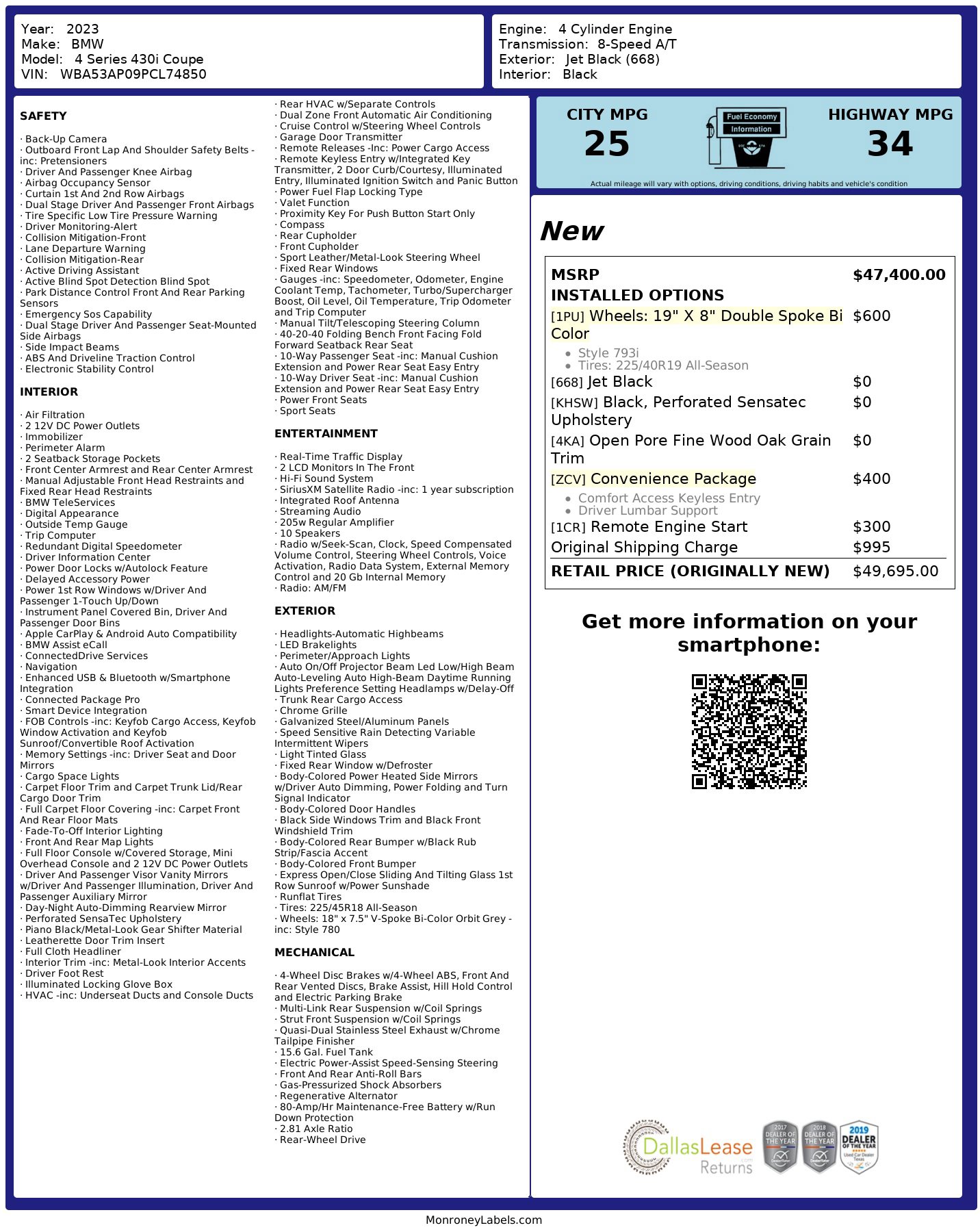 Used 2023 BMW 430i 430i w/ Convenience Package image 3