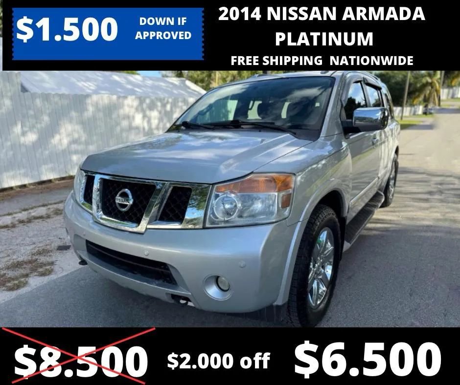 Used 2014 Nissan Armada Platinum w/ 2nd Row Captain Seat Package