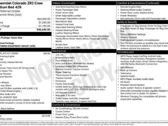 Used 2021 Chevrolet Colorado ZR2 AWD/4WD image 50