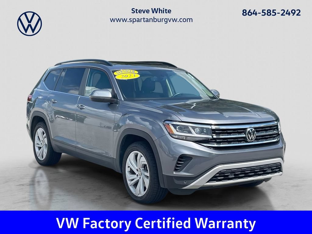 Certified 2023 Volkswagen Atlas SE w/ Panoramic Sunroof Package