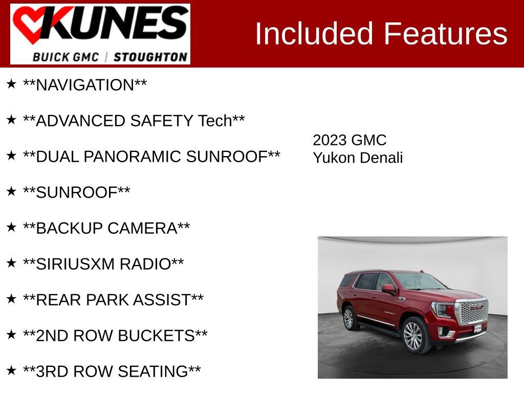 Used 2023 GMC Yukon Denali AWD/4WD image 2