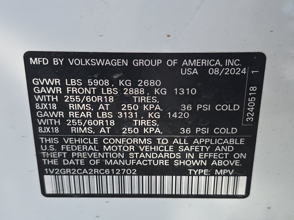 Used 2024 Volkswagen Atlas Peak Edition SEL AWD/4WD image 28