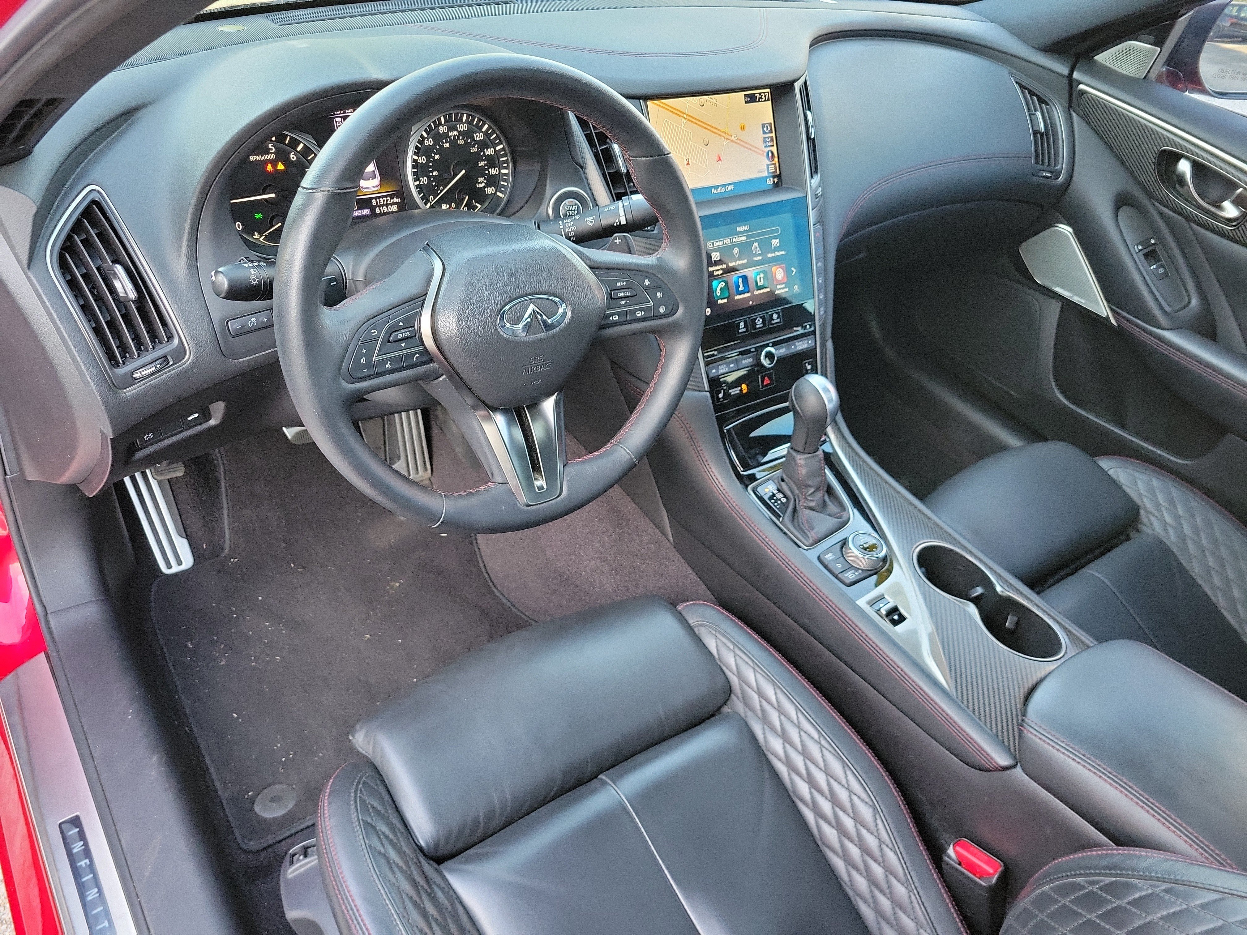 Used 2022 INFINITI Q50 Red Sport 400 w/ Cargo Package RWD image 8