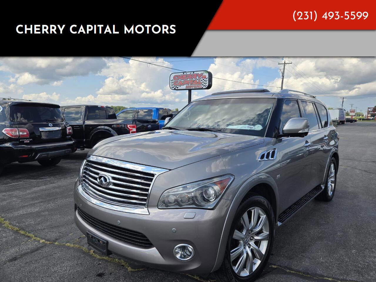 Used 2014 INFINITI QX80 4WD w/ Deluxe Touring Package image 1
