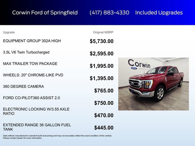 Used 2021 Ford F150 XLT w/ Equipment Group 302A High AWD/4WD image 5