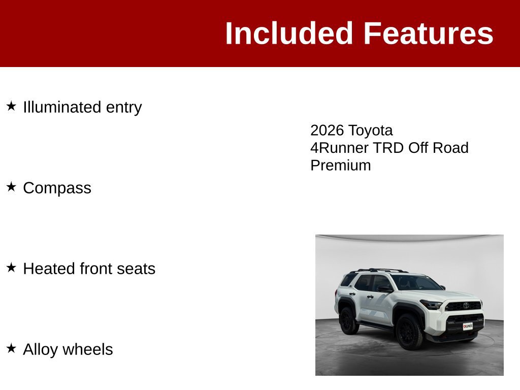 Used 2026 Toyota 4Runner TRD Off-Road Premium w/ Tow Technology Package AWD/4WD image 4