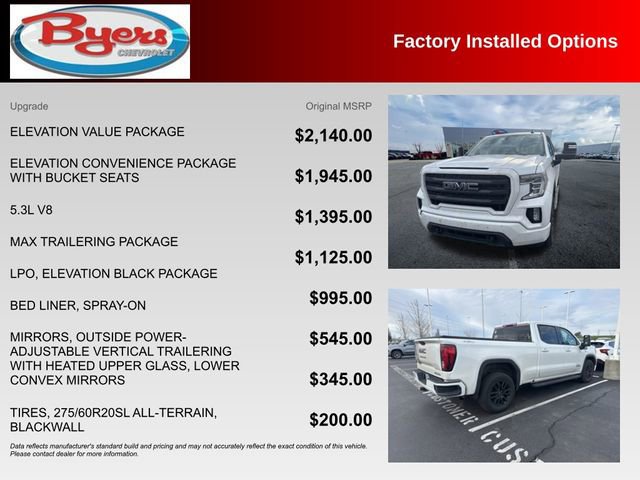 Used 2020 GMC Sierra 1500 Elevation w/ Elevation Value Package image 10