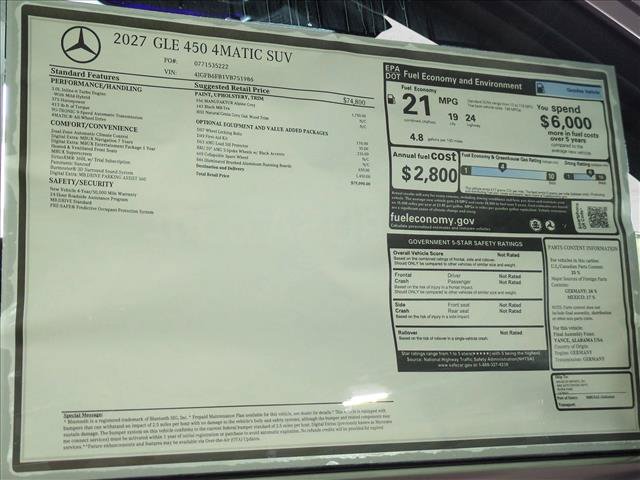 New 2027 Mercedes-Benz GLE 450 4MATIC image 16