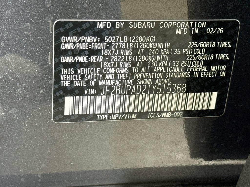 Certified 2026 Subaru Outback Premium AWD/4WD image 42