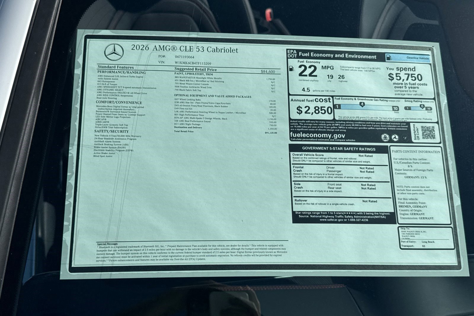New 2026 Mercedes-Benz CLE 53 AMG 4MATIC Cabriolet image 28