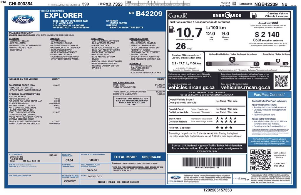 Used 2022 Ford Explorer XLT AWD/4WD image 20