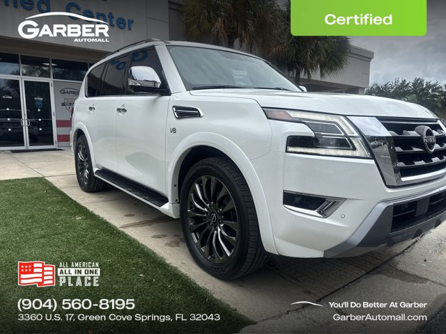 Used 2021 Nissan Armada Platinum w/ Captain's Chairs Package RWD image 1